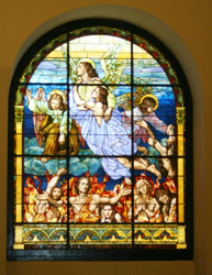 Angel Images on Church Window